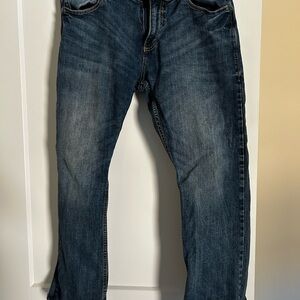 Wrangler Men's Dark Blue Straight Jeans